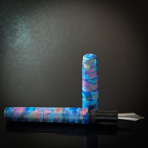 Hand Painted Ebonite Westwood Model - Bock Nib