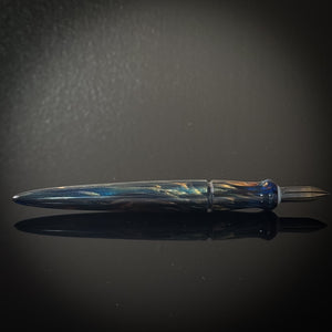 Blue and Bronze Mini Contoured Nib Holder