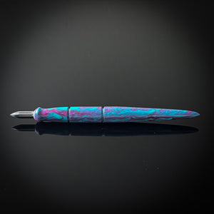 Teal and Purple Contoured Nib Holder