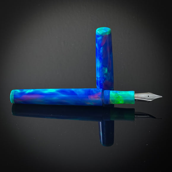 Blue Sunset and Moon Green OPAREX Westwood Model -  Jowo Nib